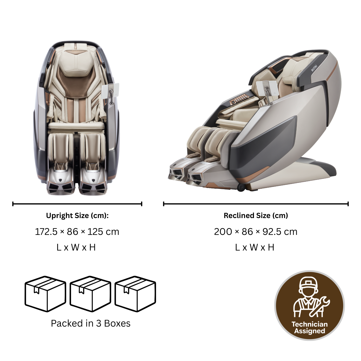 R-AUREX Advanced 4D Luxury Massage Chair